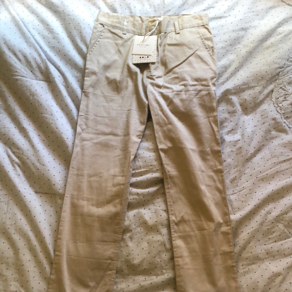 Anais & I soft, cream colored dress pants